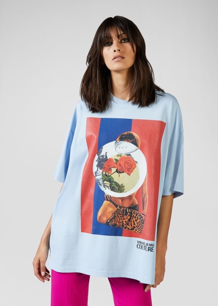 Versace Collage Capsule Collection T-shirt Dam - 081392XEB